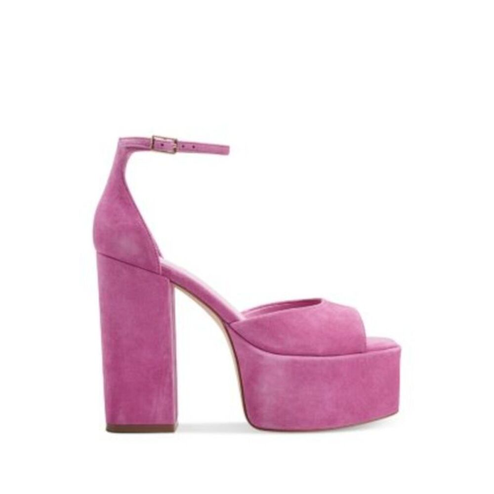 MARC FISHER LTD Womens Pink 2" Platform Mldella Leather Heeled Sandal 5.5 M - Picture 2 of 3